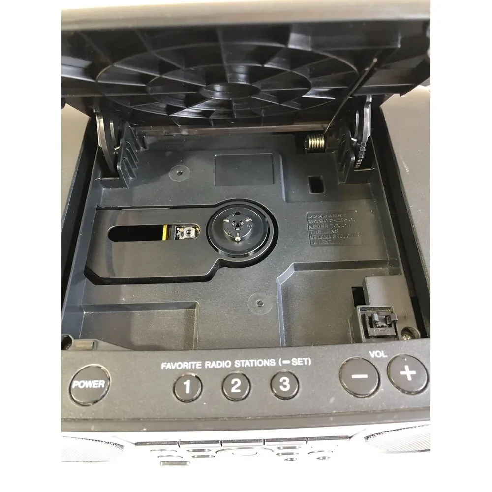 Sony ZS-RS60BT CD Boombox Portable Radio Bluetooth USB AM/FM Player Tested Work